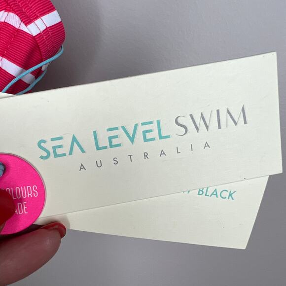 Sea Level Australia Chamarel Cross Front Moulded Underwire NWT Bikini Top  US 4 - Picture 6 of 12